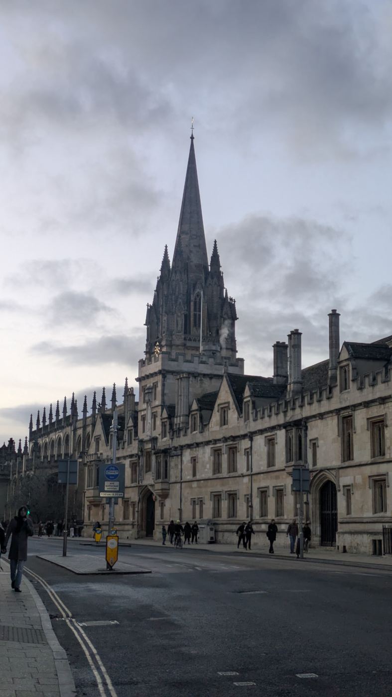 Oxford High Street on a winter morning